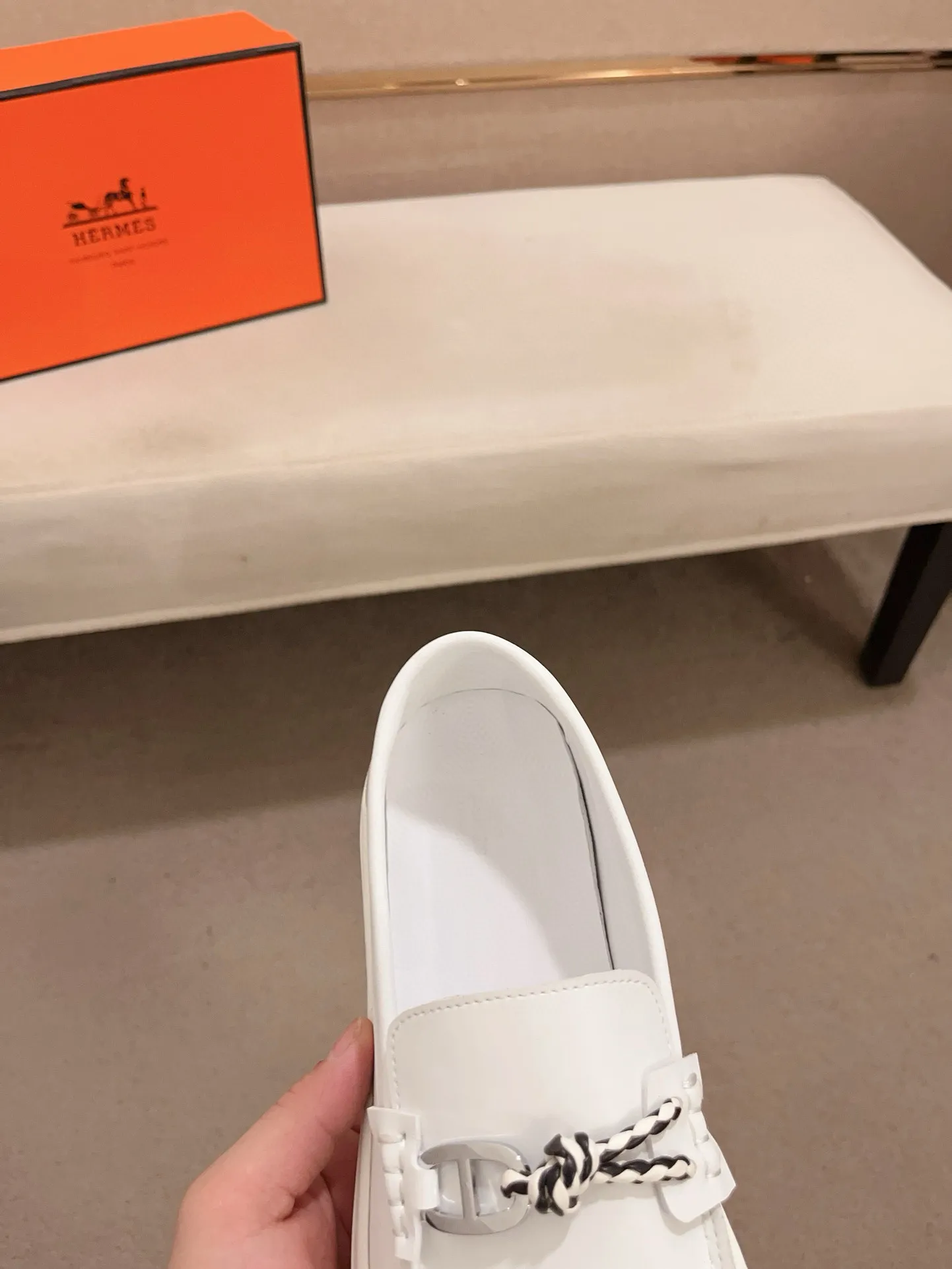 Men's clothing and shoes💰: 400💰《HERMES》【Classic Original Version】Hermès; Top 🔝 Purchasing Agency 🔍🔍Latest 🇺🇸Sold simultaneously at counters, original imported from Italy ▲▲Cow leather▲ ▲Exquisite workmanship (Italian 🇮🇹imported water-dyed 🐂cowhide lining) sole: original sole provided by the original factory, ⚠️exclusive double-layer activity·TPR·rubber·combined molded outsole; Code number: 36-46